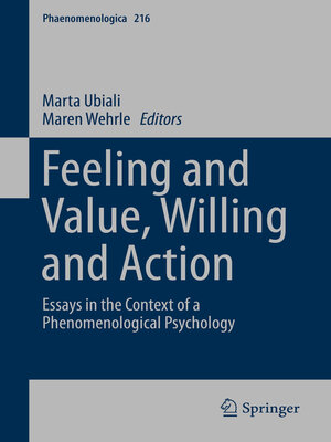 cover image of Feeling and Value, Willing and Action